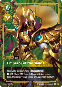 Riftbound TCG - Azir, Emperor of the Sands - Spiritforged - 197/221 - Rare Foil - NM
