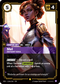 Riftbound TCG - Mel, Defiant Soul - Vendetta - 110a/166 - Alternate Art Foil - NM