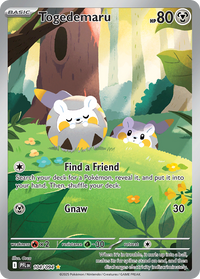 Pokémon TCG - Togedemaru - 104/094 - Phantasmal Flames - Illustration Rare Holo - NM