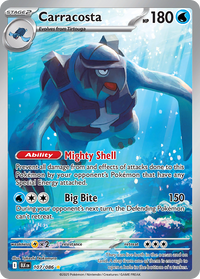 Pokémon TCG - Carracosta - 107/086 - Black Bolt - Illustration Rare Holo - NM