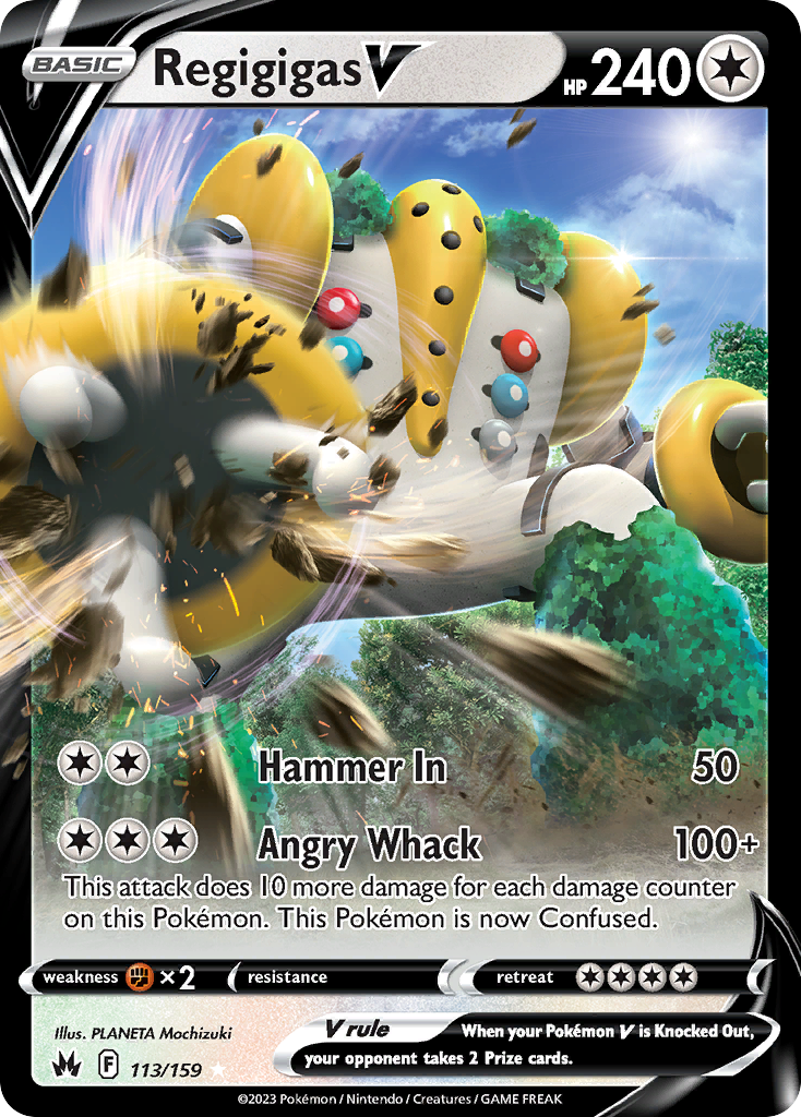 Pokémon TCG - Regigigas V - 113/159 - Crown Zenith - Ultra Rare - NM