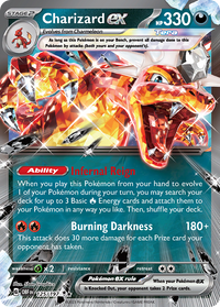 Pokémon TCG - Charizard ex - 125/197 - Obsidian Flames - Holo - NM