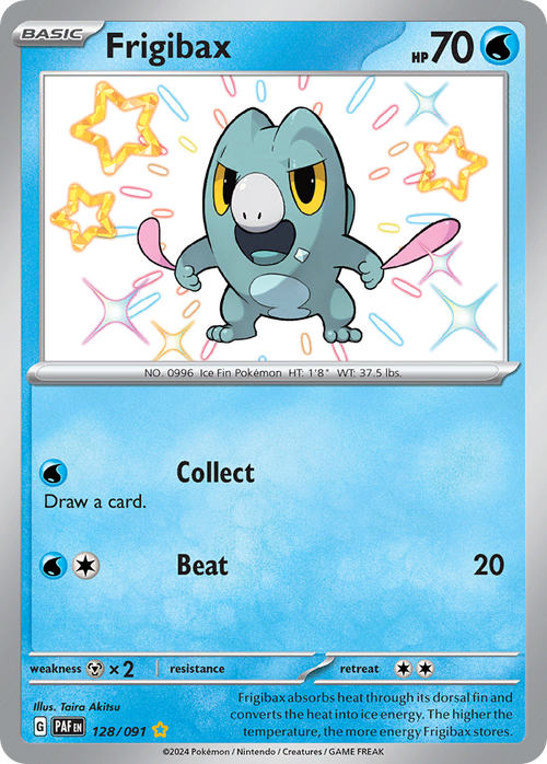 Pokémon TCG - Frigibax - 128/091 - Paldean Fates - Shiny Rare