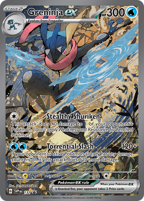 Pokémon TCG - Greninja EX - 132 - Scarlet & Violet Promos - NM
