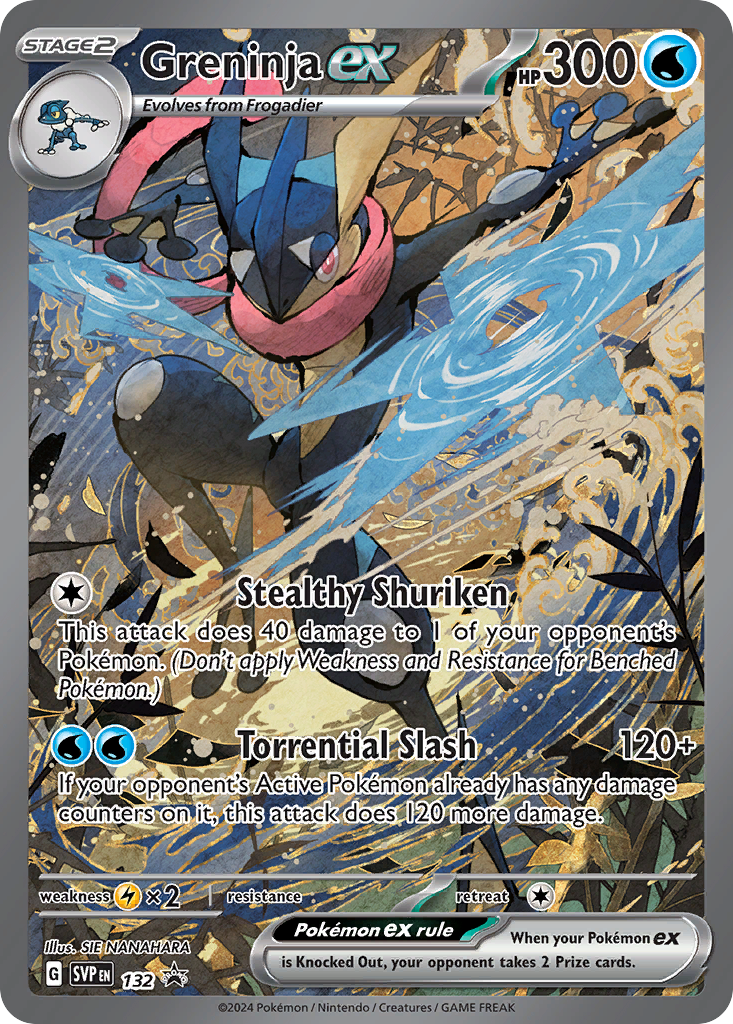 Pokémon TCG - Greninja EX - 132 - Scarlet & Violet Promos - NM