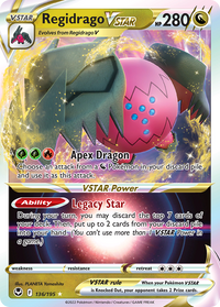 Pokémon TCG - Regidrago VSTAR - 136/195 - Silver Tempest - Ultra Rare - NM