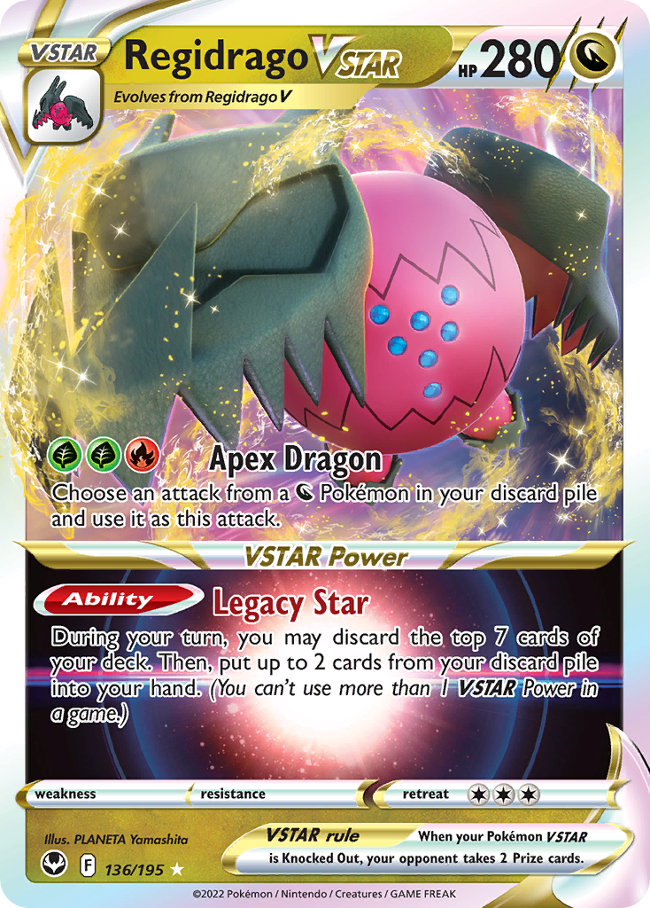 Pokémon TCG - Regidrago VSTAR - 136/195 - Silver Tempest - Ultra Rare - NM