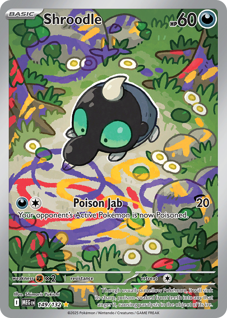 Pokémon TCG - Shroodle - 149/132 - Mega Evolution - Illustration Rare