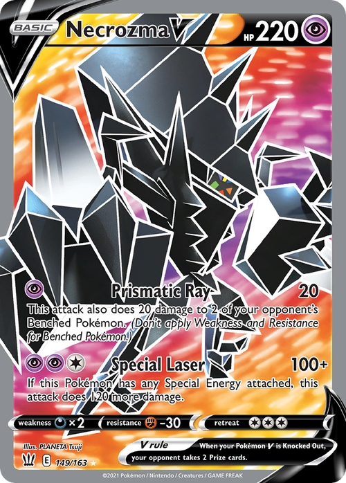 Pokémon TCG - Necrozma V - 149/163 - Battle Styles - Full Art Ultra Rare - NM
