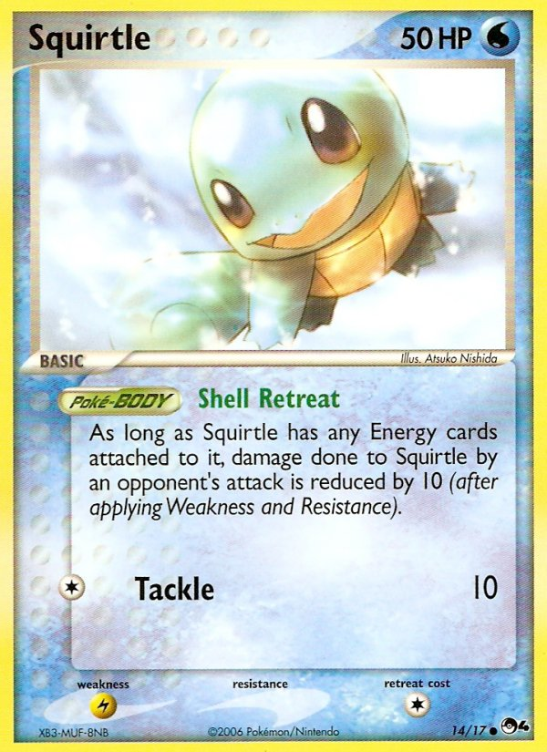 Pokémon TCG - Squirtle - 14/17 - POP Series 4 - Common - NM