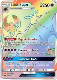 Pokémon TCG - Lunala GX - 153/149 - Sun & Moon - NM