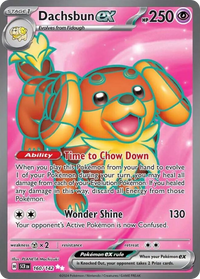 Pokémon TCG - Dachsbun ex - 160/142 - Stellar Crown - Ultra Rare Holo - NM