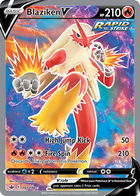 Pokémon TCG - Blaziken V - 161/198 - Chilling Reign - Ultra Rare Holo - NM
