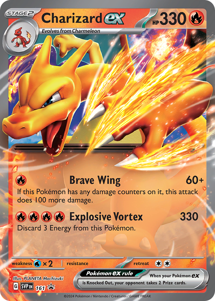 Pokémon TCG - Charizard ex - 161 - Scarlet & Violet Promos - NM