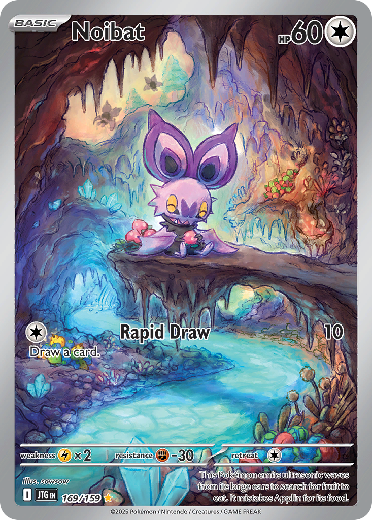 Pokémon TCG - Noibat - 169/159 - Journey Together - Illustration Rare - NM