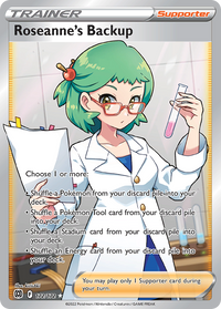 Pokémon TCG - Roseanne's Backup - 172/172 - Brilliant Stars (SWSH09) - Full Art Ultra Rare Holo - NM