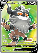 Pokémon TCG - Galarian Perrserker V - 183/196 - Lost Origin - Ultra Rare - NM