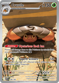 Pokémon TCG - Crustle - 186/182 - Destined Rivals - Illustration Rare - NM