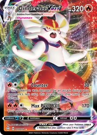 Pokémon TCG - Cinderace VMAX - 019/072 - Shining Fates - Rare Holo - NM