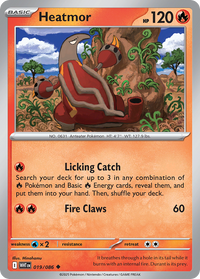 Pokémon TCG - Heatmor (Poke Ball Pattern) - 019/086 - White Flare - Uncommon - NM