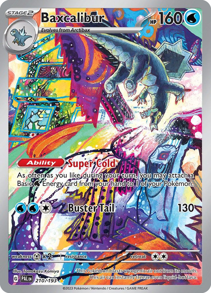 Pokémon TCG - Baxcalibur - 210/193 - Paldea Evolved (SV02) - Illustration Rare Holo - NM