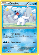 Pokémon TCG - Cubchoo - 21/111 - Furious Fists - Common Non-Holo - NM