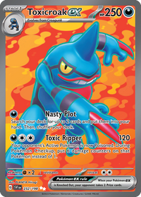 Pokémon TCG - Toxicroak ex - 232/198 - Scarlet & Violet Base Set - Ultra Rare - NM