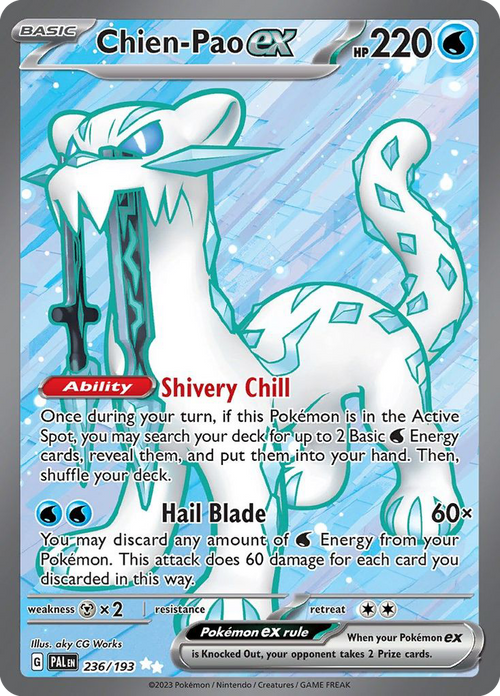 Pokémon TCG - Chien-Pao ex - 236/193 - Paldea Evolved - Ultra Rare - NM