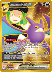 Pokémon TCG - Team Rocket's Crobat ex - 242/182 - Destined Rivals - Hyper Rare - NM