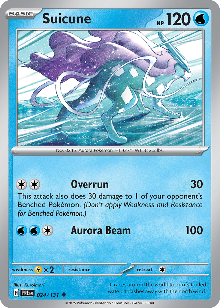 Pokémon TCG - Suicune Poke Ball - 024/131 - Prismatic Evolutions - NM