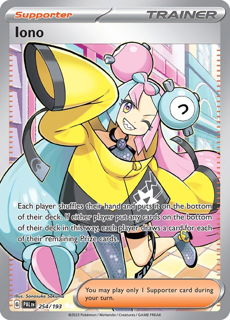 Pokémon TCG - Iono - 254/193 - Paldea Evolved - Ultra Rare Holo - NM