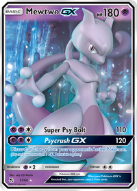 Pokémon TCG - Mewtwo GX - 31/68 - Hidden Fates - Ultra Rare - NM