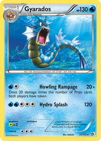 Pokémon TCG - Gyarados - 31/113 - Legendary Treasures - Rare - LP