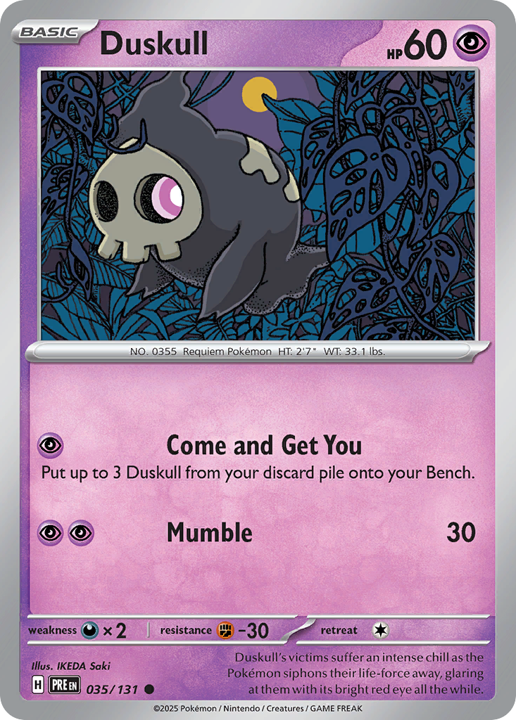 Pokémon TCG - Duskull (Poke Ball) - 035/131 - Prismatic Evolutions - NM