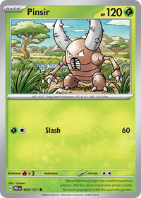 Pokémon TCG - Pinsir Pokeball - 3/131 - Prismatic Evolutions - Reverse Holo - NM
