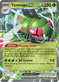 Pokémon TCG - Yanmega ex - 003/182 - Destined Rivals (SV10) - Double Rare Holo - NM