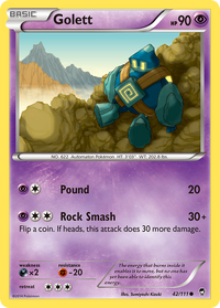 Pokémon TCG - Golett - 42/111 - Furious Fists - Reverse Holo - LP