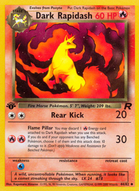 Pokémon TCG - Dark Rapidash Unlimited - 44/82 - Team Rocket - Uncommon - NM