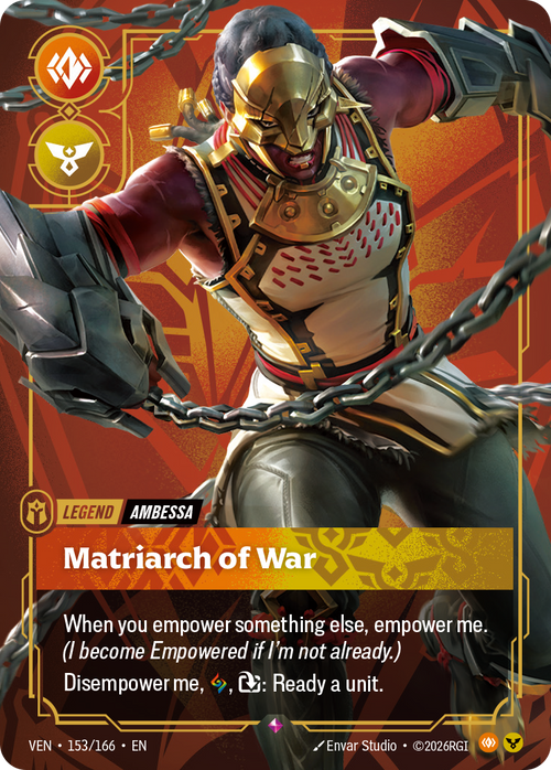 Riftbound TCG - Ambessa, Matriarch of War - Vendetta - 153/166 - Rare Foil - NM