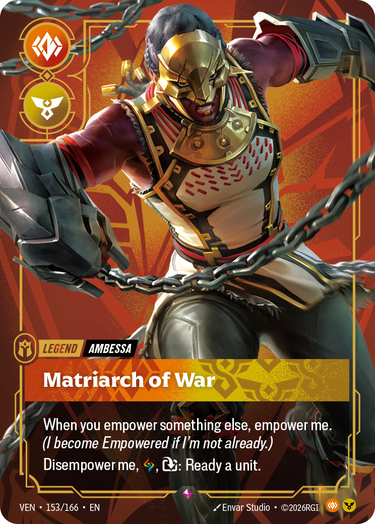Riftbound TCG - Ambessa, Matriarch of War - Vendetta - 153/166 - Rare Foil - NM