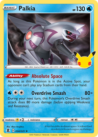 Pokémon TCG - Palkia - 004/025 - Celebrations - Holo - NM