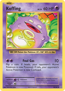 Pokémon TCG - Koffing - 50/108 - Evolutions - Reverse Holo - LP
