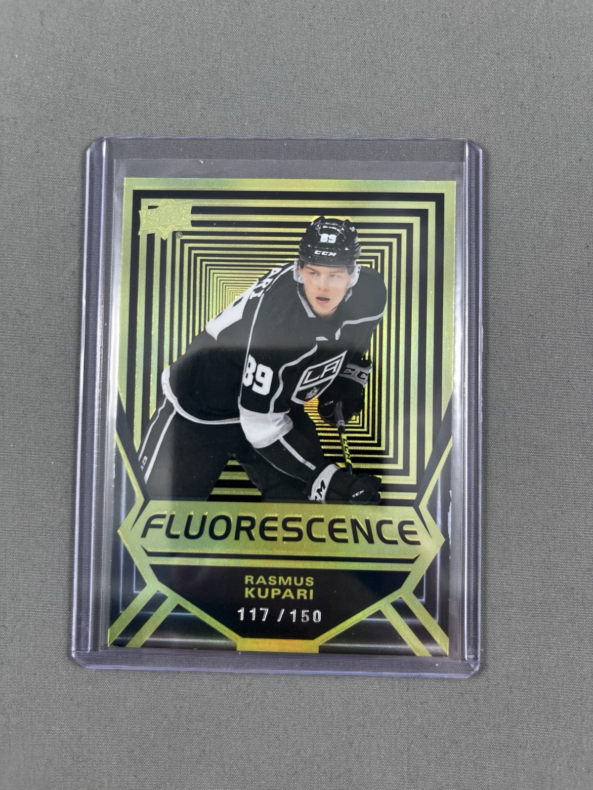 2021-22 Upper Deck Fluorescence Gold Rookie #FL-5 Rasmus Kupari /150