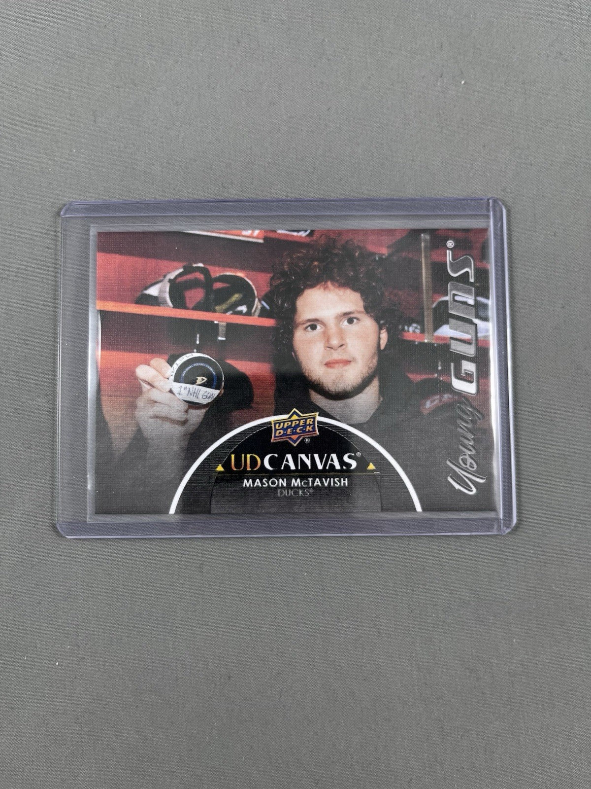 2021-2022 Upper Deck Series 2 Mason McTavish UD Canvas #C229 Young Guns Black