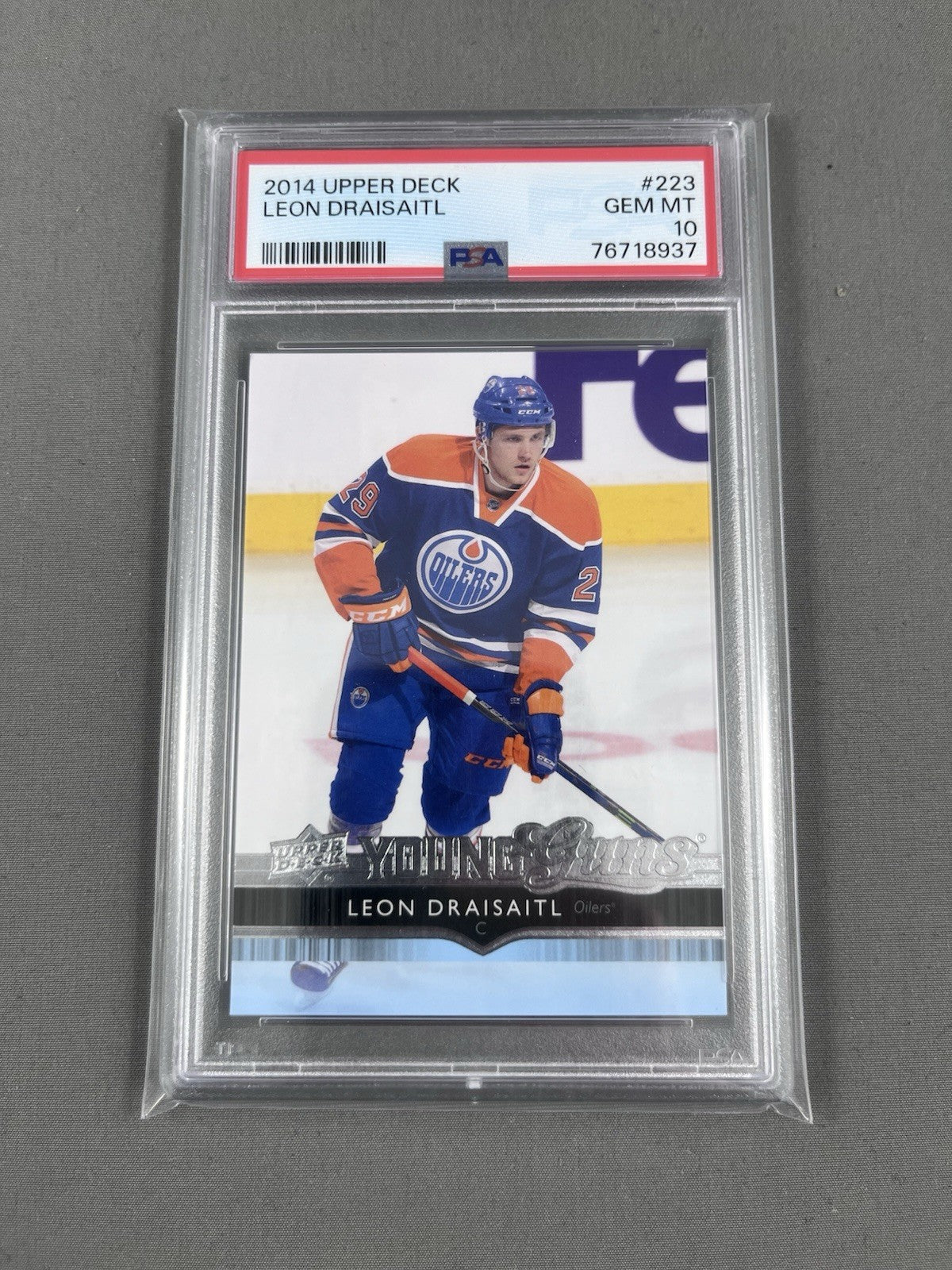 2014-15 Upper Deck LEON DRAISAITL Young Guns #223 PSA 10 Rookie Edmonton Oilers