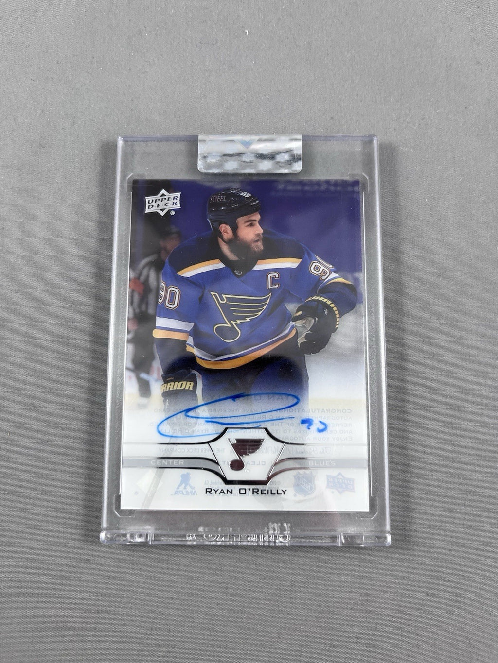 2019-20 Clear Cut Ryan O’Reilly Hard Signed Auto CC-RO Upper Deck UD