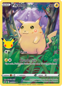 Pokémon TCG - Pikachu - 005/025 - Celebrations - Holo Rare - NM
