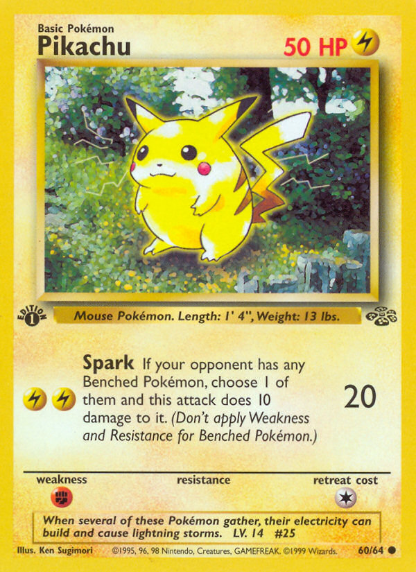 Pokémon TCG - Pikachu Unlimited - 60/64 - Jungle - Common - MP