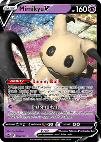 Pokémon TCG - Mimikyu V - 062/163 - Battle Styles - Rare Holo - NM