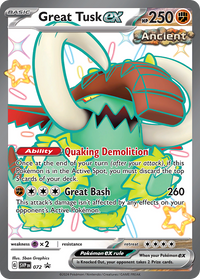 Pokémon TCG - Great Tusk ex - 072 - Scarlet & Violet Promos - Holo - NM